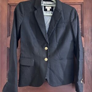 J. Crew Black Blazer with Gold Buttons
